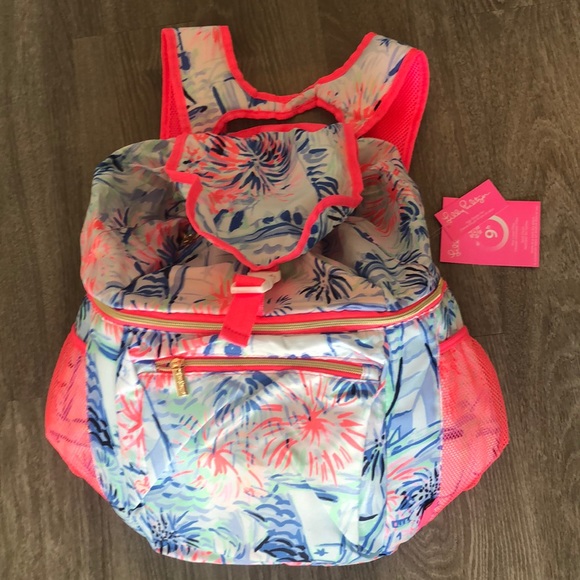 SOLD❌NWT Lilly Pulitzer Cooler Backpack Shinin Sea - Picture 7 of 10